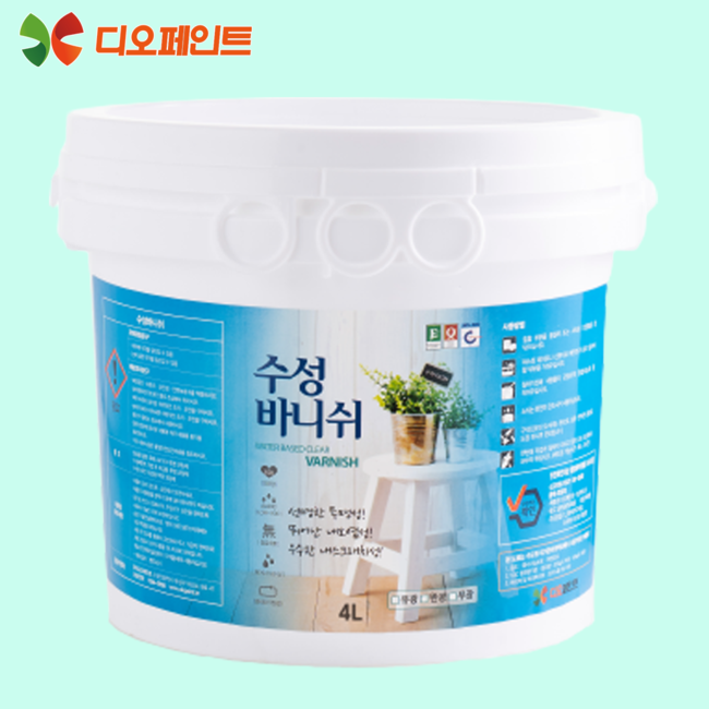 수성바니쉬 원목 라탄 공예품 4L 친환경 셀프 DIY 반광